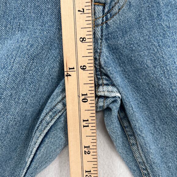 ACNE STUDIOS Boy Indigo Fray Jean Womens 26 Light Wash Distressed Tapered Slim - Picture 15 of 16